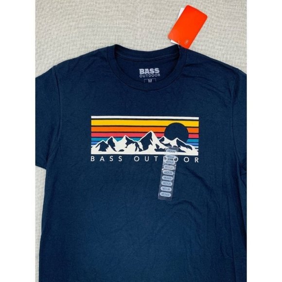 Bass Outdoor Mens Boxed Mountain Graphic T-Shirt M - Picture 2 of 9
